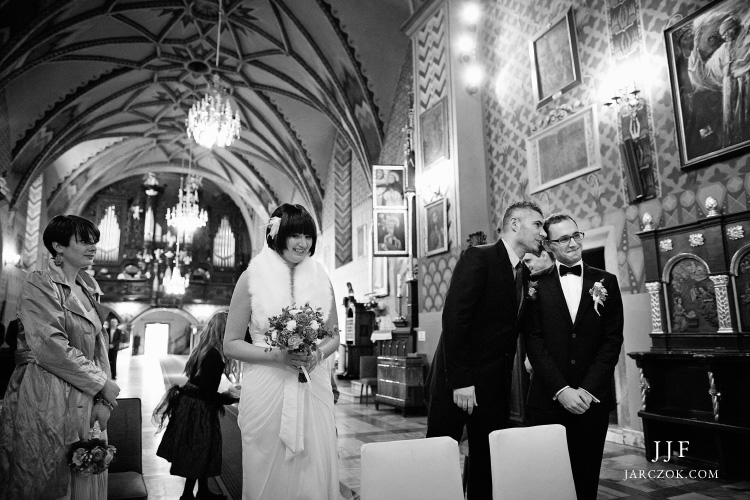 Zdjęcia ze ślubu w konkatedrze w Żywcu.