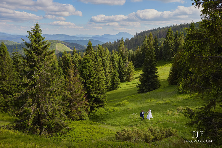 Górskie sesje ślubne. Jacek Jarczok Fotografia.