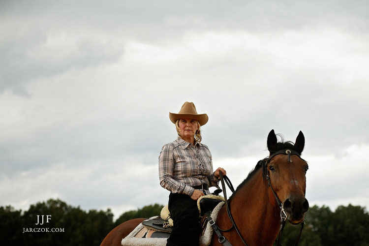 Horse ridding in Poland near Katowice.